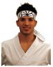 Karate Kid Head Band Blue & White Lotus Flower Headband Mr Miyagi Daniel Larusso