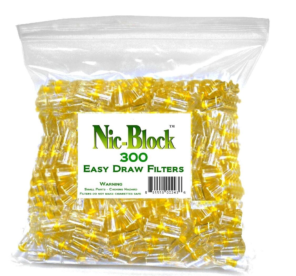 Nic-block 300 Disposable Cigarette Filters Bulk - The Most Efficient Filters